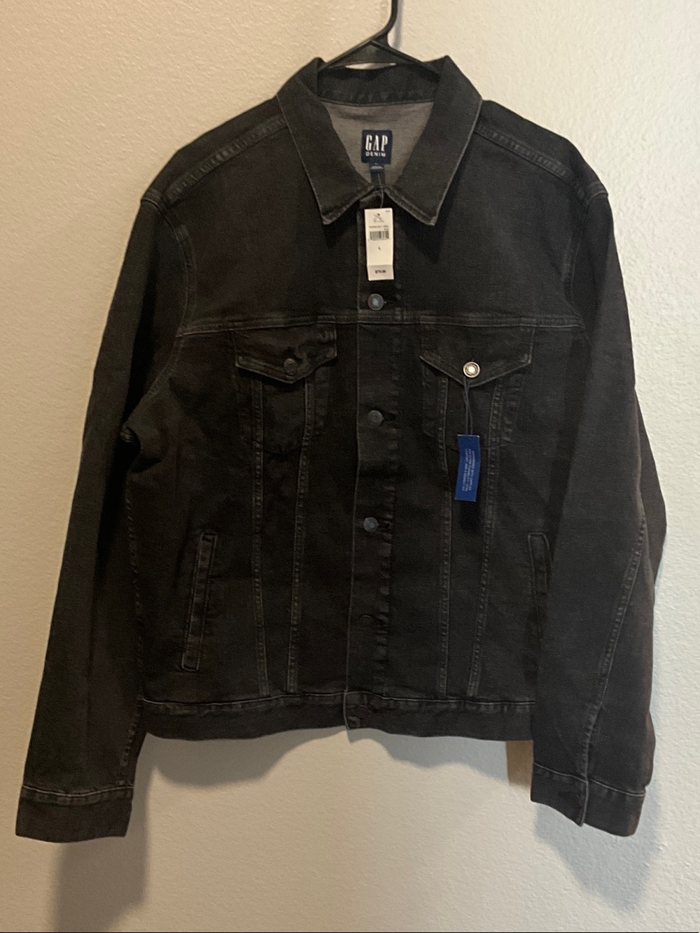 NWT GAP Men's Black Denim Jacket